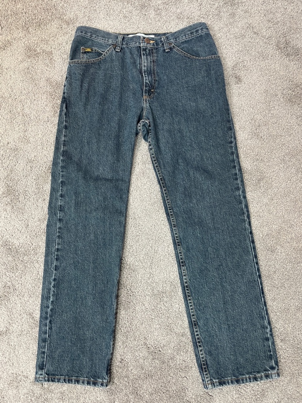 Lee Men's Straight Leg Jeans - Medium Blue Denim regular fit 34 x 3O